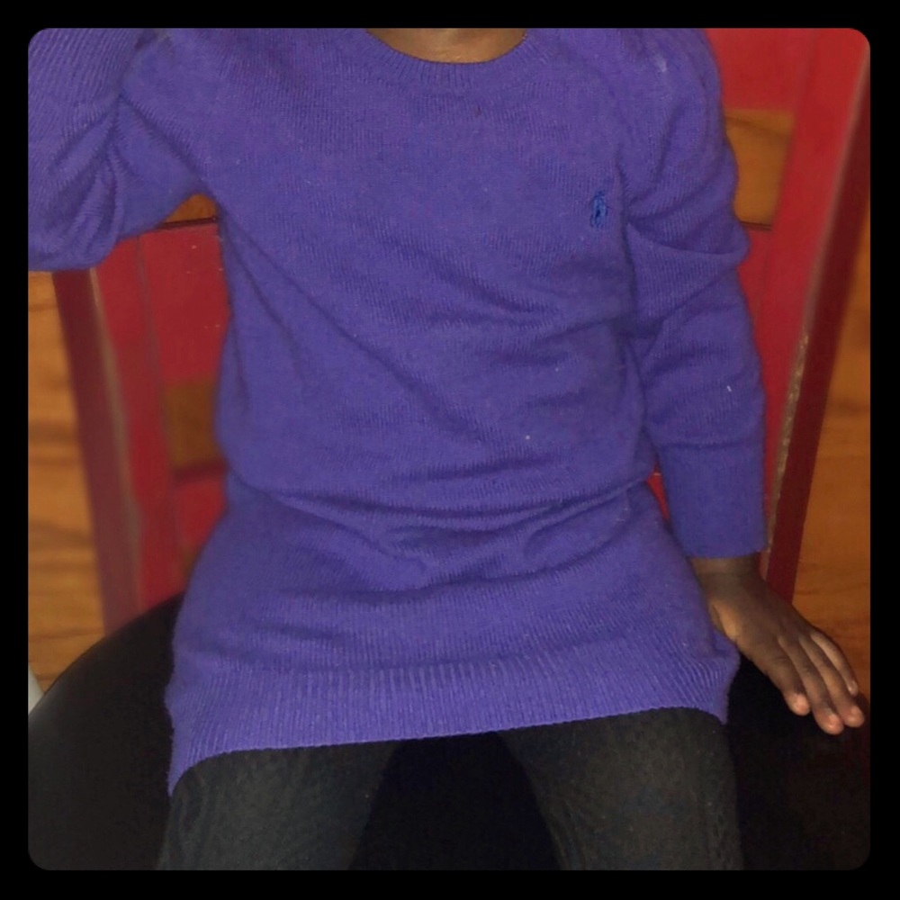 Purple POLO sweater Dress
